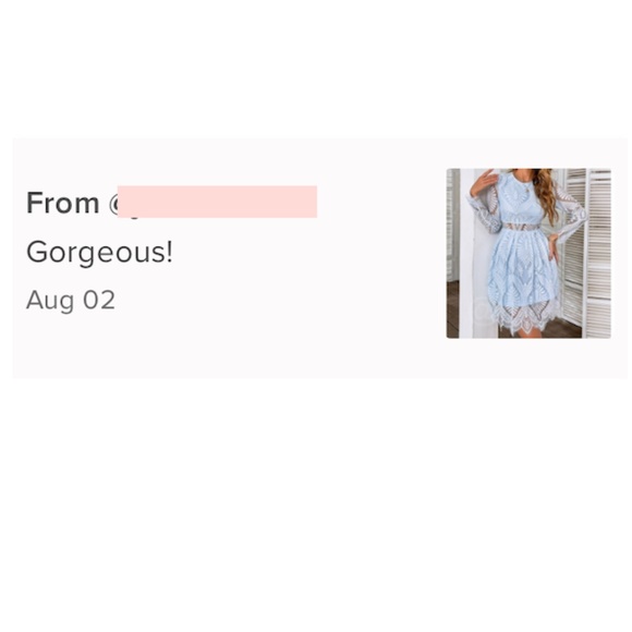 Navy Blue Lace Elegant Dress Scallop Trim, Zipper Closure Sheer Long Sleeves - Picture 10 of 10